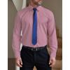 imageCOOFANDY Mens Formal Dress Shirt Hidden Button Front Wrinkle Free Shirt Regular Fit Stretch Business Casual ShirtsPink