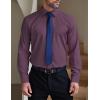 imageCOOFANDY Mens Formal Dress Shirt Hidden Button Front Wrinkle Free Shirt Regular Fit Stretch Business Casual ShirtsPurple