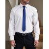 imageCOOFANDY Mens Formal Dress Shirt Hidden Button Front Wrinkle Free Shirt Regular Fit Stretch Business Casual ShirtsWhite