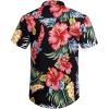 imageCOOFANDY Mens Hawaiian Matching Shirt and Shorts Set Summer Beach 2 Piece Outfits Short Sleeve Cuban Shirts and ShortsDream Garden