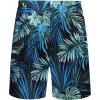imageCOOFANDY Mens Hawaiian Matching Shirt and Shorts Set Summer Beach 2 Piece Outfits Short Sleeve Cuban Shirts and ShortsLeavesblue