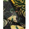 imageCOOFANDY Mens Hawaiian Matching Shirt and Shorts Set Summer Beach 2 Piece Outfits Short Sleeve Cuban Shirts and ShortsRainforestyellow