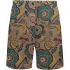 imageCOOFANDY Mens Hawaiian Matching Shirt and Shorts Set Summer Beach 2 Piece Outfits Short Sleeve Cuban Shirts and ShortsRetro Brown