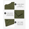 imageCOOFANDY Mens Henley Shirts Long Sleeve Lightweight Buttons TShirts Casual Basic Pullover TopArmy Green
