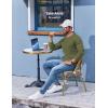 imageCOOFANDY Mens Henley Shirts Long Sleeve Lightweight Buttons TShirts Casual Basic Pullover TopArmy Green