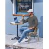 imageCOOFANDY Mens Henley Shirts Long Sleeve Lightweight Buttons TShirts Casual Basic Pullover TopDark Grey