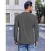 imageCOOFANDY Mens Henley Shirts Long Sleeve Lightweight Buttons TShirts Casual Basic Pullover TopDark Grey