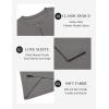 imageCOOFANDY Mens Henley Shirts Long Sleeve Lightweight Buttons TShirts Casual Basic Pullover TopGray