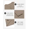 imageCOOFANDY Mens Henley Shirts Long Sleeve Lightweight Buttons TShirts Casual Basic Pullover TopKhaki