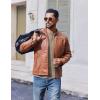 imageCOOFANDY Mens Henley Shirts Long Sleeve Lightweight Buttons TShirts Casual Basic Pullover TopKhaki