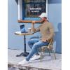 imageCOOFANDY Mens Henley Shirts Long Sleeve Lightweight Buttons TShirts Casual Basic Pullover TopKhaki