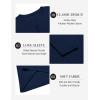 imageCOOFANDY Mens Henley Shirts Long Sleeve Lightweight Buttons TShirts Casual Basic Pullover TopNavy Blue