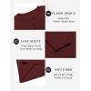 imageCOOFANDY Mens Henley Shirts Long Sleeve Lightweight Buttons TShirts Casual Basic Pullover TopWine Red