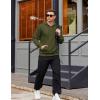 imageCOOFANDY Mens Hooded Pullover Casual Long Sleeve Drawstring Gym Hoodies Sweatshirts with PocketArmy Green
