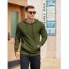 imageCOOFANDY Mens Hooded Pullover Casual Long Sleeve Drawstring Gym Hoodies Sweatshirts with PocketArmy Green