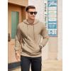 imageCOOFANDY Mens Hooded Pullover Casual Long Sleeve Drawstring Gym Hoodies Sweatshirts with PocketCamel
