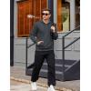 imageCOOFANDY Mens Hooded Pullover Casual Long Sleeve Drawstring Gym Hoodies Sweatshirts with PocketDark Grey