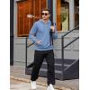 imageCOOFANDY Mens Hooded Pullover Casual Long Sleeve Drawstring Gym Hoodies Sweatshirts with PocketLight Blue