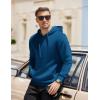 imageCOOFANDY Mens Hooded Pullover Casual Long Sleeve Drawstring Gym Hoodies Sweatshirts with PocketNavy