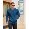 imageCOOFANDY Mens Hooded Pullover Casual Long Sleeve Drawstring Gym Hoodies Sweatshirts with PocketNavy