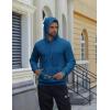 imageCOOFANDY Mens Hooded Pullover Casual Long Sleeve Drawstring Gym Hoodies Sweatshirts with PocketNavy