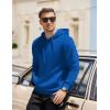 imageCOOFANDY Mens Hooded Pullover Casual Long Sleeve Drawstring Gym Hoodies Sweatshirts with PocketRoyal Blue