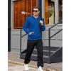 imageCOOFANDY Mens Hooded Pullover Casual Long Sleeve Drawstring Gym Hoodies Sweatshirts with PocketRoyal Blue