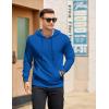 imageCOOFANDY Mens Hooded Pullover Casual Long Sleeve Drawstring Gym Hoodies Sweatshirts with PocketRoyal Blue