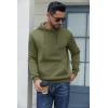 imageCOOFANDY Mens Hoodies Pullover Fleece Lined Hoodie Casual Long Sleeve Drawstring Hooded Sweatshirts with Kanga PocketArmy Green