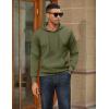 imageCOOFANDY Mens Hoodies Pullover Fleece Lined Hoodie Casual Long Sleeve Drawstring Hooded Sweatshirts with Kanga PocketArmy Green