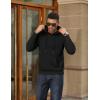 imageCOOFANDY Mens Hoodies Pullover Fleece Lined Hoodie Casual Long Sleeve Drawstring Hooded Sweatshirts with Kanga PocketBlack