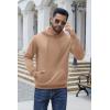 imageCOOFANDY Mens Hoodies Pullover Fleece Lined Hoodie Casual Long Sleeve Drawstring Hooded Sweatshirts with Kanga PocketCamel