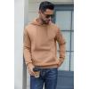 imageCOOFANDY Mens Hoodies Pullover Fleece Lined Hoodie Casual Long Sleeve Drawstring Hooded Sweatshirts with Kanga PocketCamel