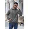 imageCOOFANDY Mens Hoodies Pullover Fleece Lined Hoodie Casual Long Sleeve Drawstring Hooded Sweatshirts with Kanga PocketDark Grey