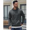 imageCOOFANDY Mens Hoodies Pullover Fleece Lined Hoodie Casual Long Sleeve Drawstring Hooded Sweatshirts with Kanga PocketDark Grey
