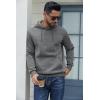 imageCOOFANDY Mens Hoodies Pullover Fleece Lined Hoodie Casual Long Sleeve Drawstring Hooded Sweatshirts with Kanga PocketDark Grey
