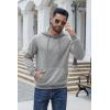 imageCOOFANDY Mens Hoodies Pullover Fleece Lined Hoodie Casual Long Sleeve Drawstring Hooded Sweatshirts with Kanga PocketLight Grey
