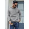 imageCOOFANDY Mens Hoodies Pullover Fleece Lined Hoodie Casual Long Sleeve Drawstring Hooded Sweatshirts with Kanga PocketLight Grey