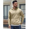 imageCOOFANDY Mens Hoodies Pullover Fleece Lined Hoodie Casual Long Sleeve Drawstring Hooded Sweatshirts with Kanga PocketMoon Grey