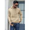 imageCOOFANDY Mens Hoodies Pullover Fleece Lined Hoodie Casual Long Sleeve Drawstring Hooded Sweatshirts with Kanga PocketMoon Grey