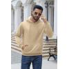 imageCOOFANDY Mens Hoodies Pullover Fleece Lined Hoodie Casual Long Sleeve Drawstring Hooded Sweatshirts with Kanga PocketMoon Grey