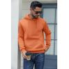 imageCOOFANDY Mens Hoodies Pullover Fleece Lined Hoodie Casual Long Sleeve Drawstring Hooded Sweatshirts with Kanga PocketOrange