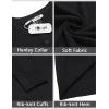 imageCOOFANDY Mens Knit Henley TShirts Dress Long Sleeve Sweater Casual Collarless Quarter Button PulloverBlack