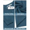 imageCOOFANDY Mens Knit Henley TShirts Dress Long Sleeve Sweater Casual Collarless Quarter Button PulloverDark Blue