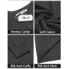 imageCOOFANDY Mens Knit Henley TShirts Dress Long Sleeve Sweater Casual Collarless Quarter Button PulloverDark Gray