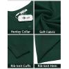 imageCOOFANDY Mens Knit Henley TShirts Dress Long Sleeve Sweater Casual Collarless Quarter Button PulloverDark Green