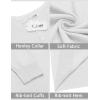 imageCOOFANDY Mens Knit Henley TShirts Dress Long Sleeve Sweater Casual Collarless Quarter Button PulloverWhite