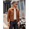 imageCOOFANDY Mens Knit Henley TShirts Dress Long Sleeve Sweater Casual Collarless Quarter Button PulloverWhite