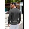 imageCOOFANDY Mens Knit Polo Long Sleeve Collared Sweater Polo Business Casual Polos with PocketDark Gray