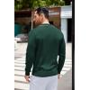 imageCOOFANDY Mens Knit Polo Long Sleeve Collared Sweater Polo Business Casual Polos with PocketGreen